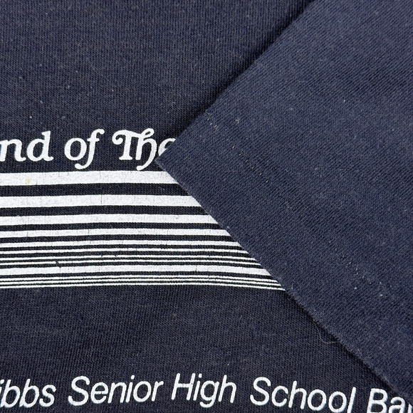 Vintage High School Shirt Adult MEDIUM Blue Sound South Band Gibbs Florida 80s - Picture 4 of 6